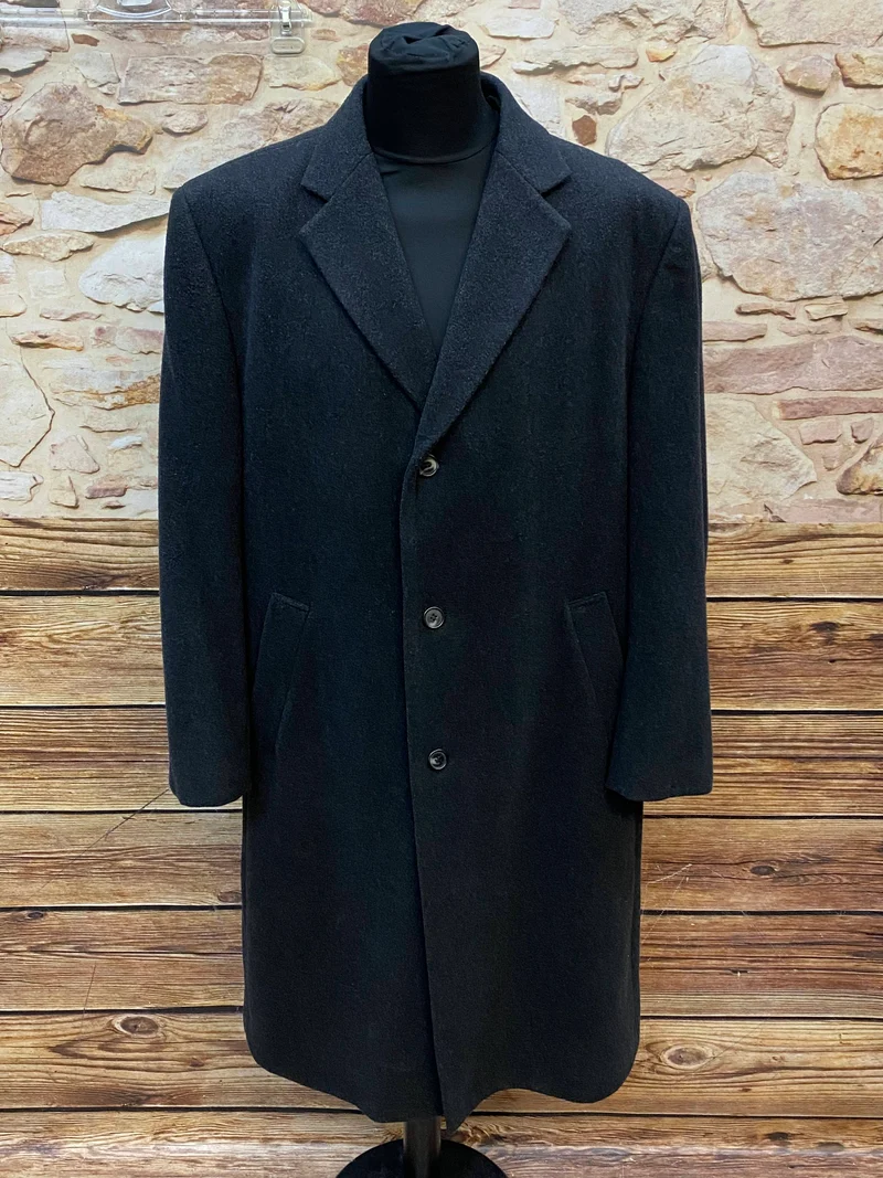 Vintage Herren-Wollmantel Gr. 54 – inspiriert vom 20er Jahre Stil