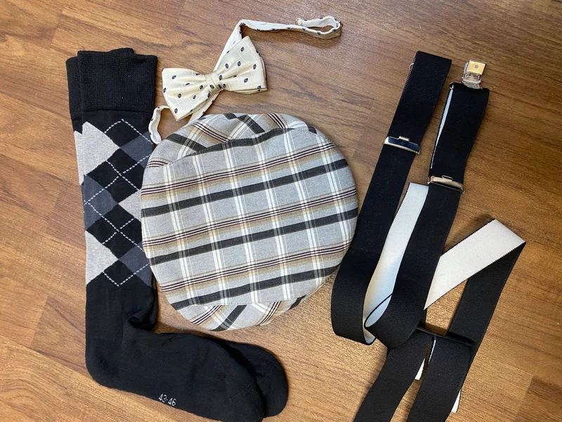 Knickerbocker - Outfit - britischer 1920er-Jahre-Stil – Grau - Größe 52