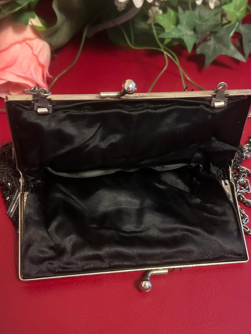 Abendtasche - schwarz - 20er Jahren Stil