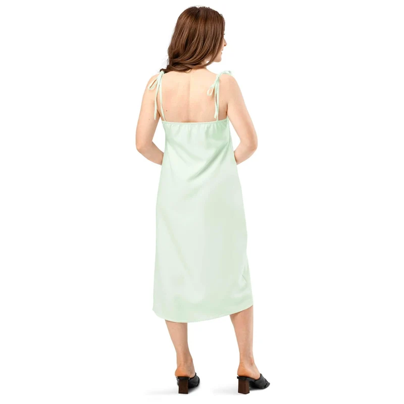 Serene Elegance and Summer Lightness – The Mint Green Slip Dress