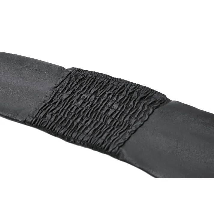 Punk-Gürtel für Damen mit Ösenschnalle, Reißverschluss und Taschen