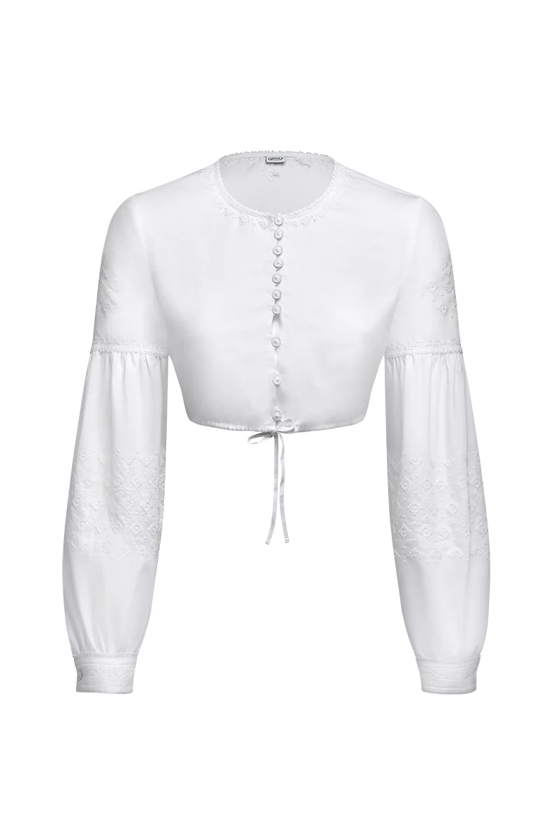 Dirndlbluse Edition aus Baumwollsatin