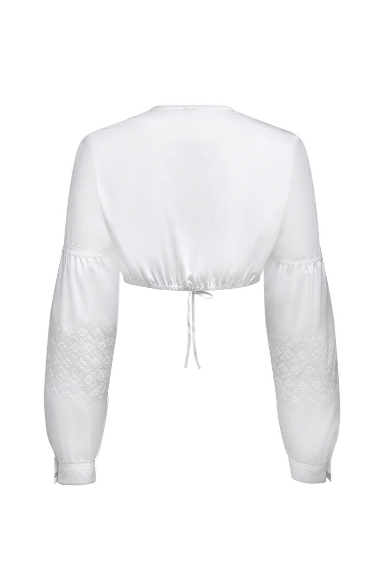 Dirndlbluse Edition aus Baumwollsatin