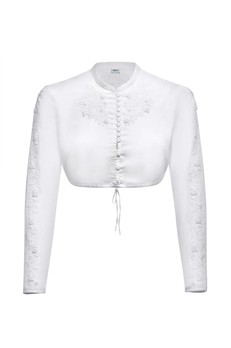 Dirndlbluse Edition aus Baumwollsatin