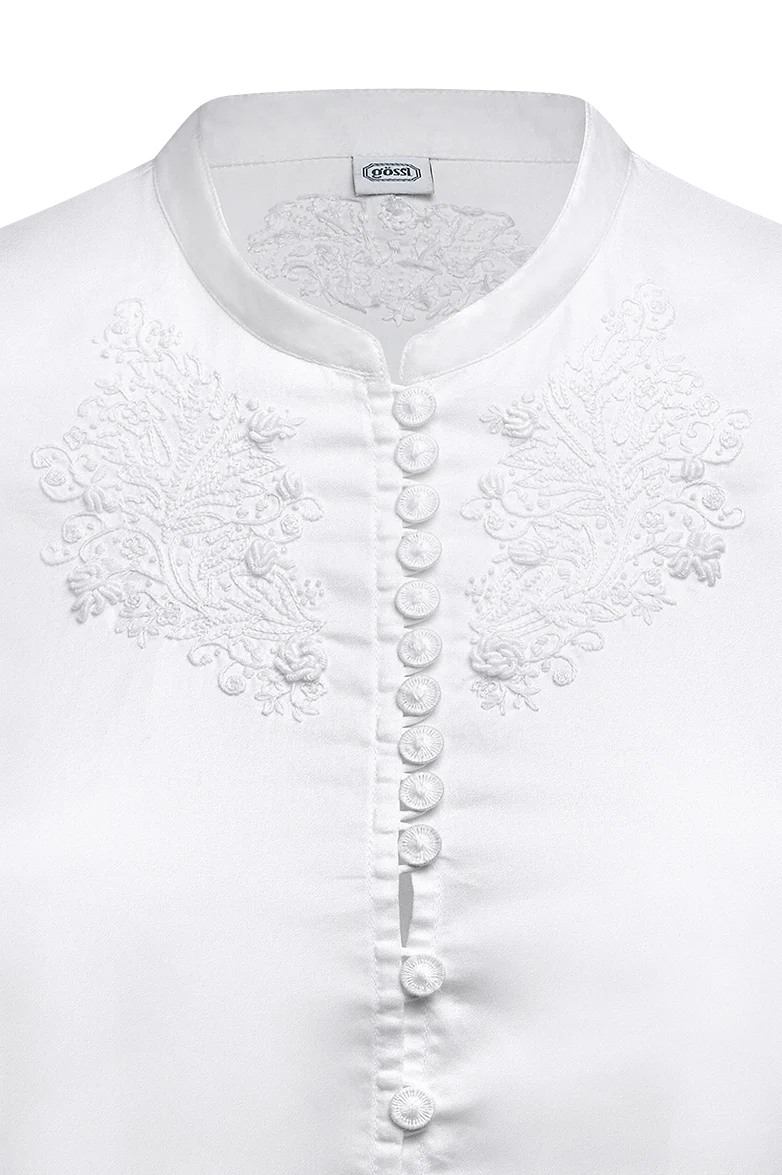 Dirndlbluse Edition aus Baumwollsatin