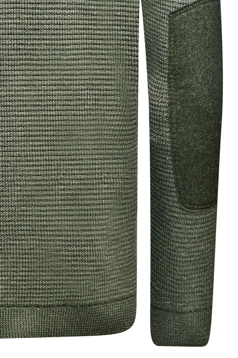 Strickjacke mit Lodenpatches