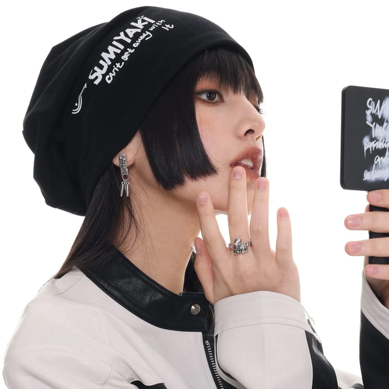 Punk-Herz-Lava-Graffiti-Ring für Damen