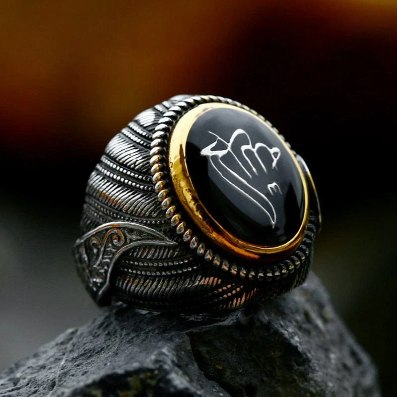 Punk-Totem-Ring für Herren