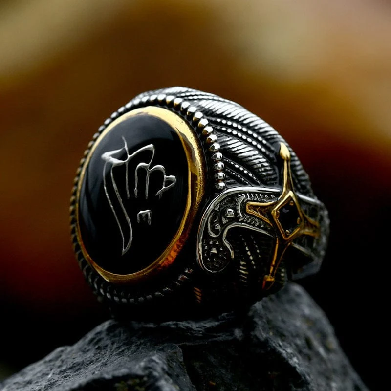 Punk-Totem-Ring für Herren