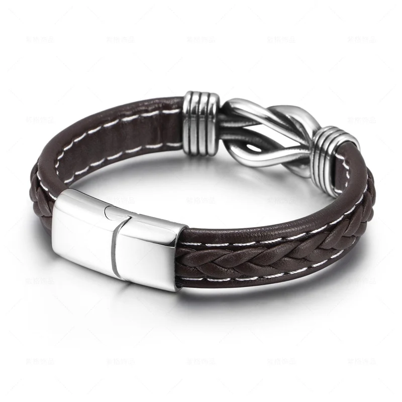 Gewebtes Punk-Armband für Herren