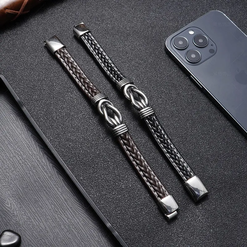 Gewebtes Punk-Armband für Herren