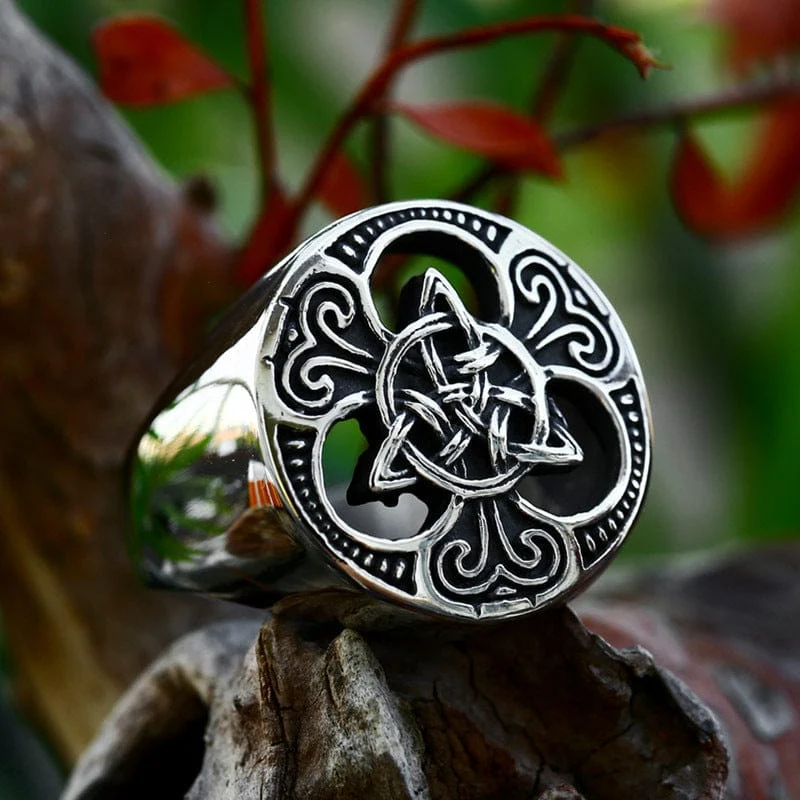 Keltischer Punk-Knotenring für Herren