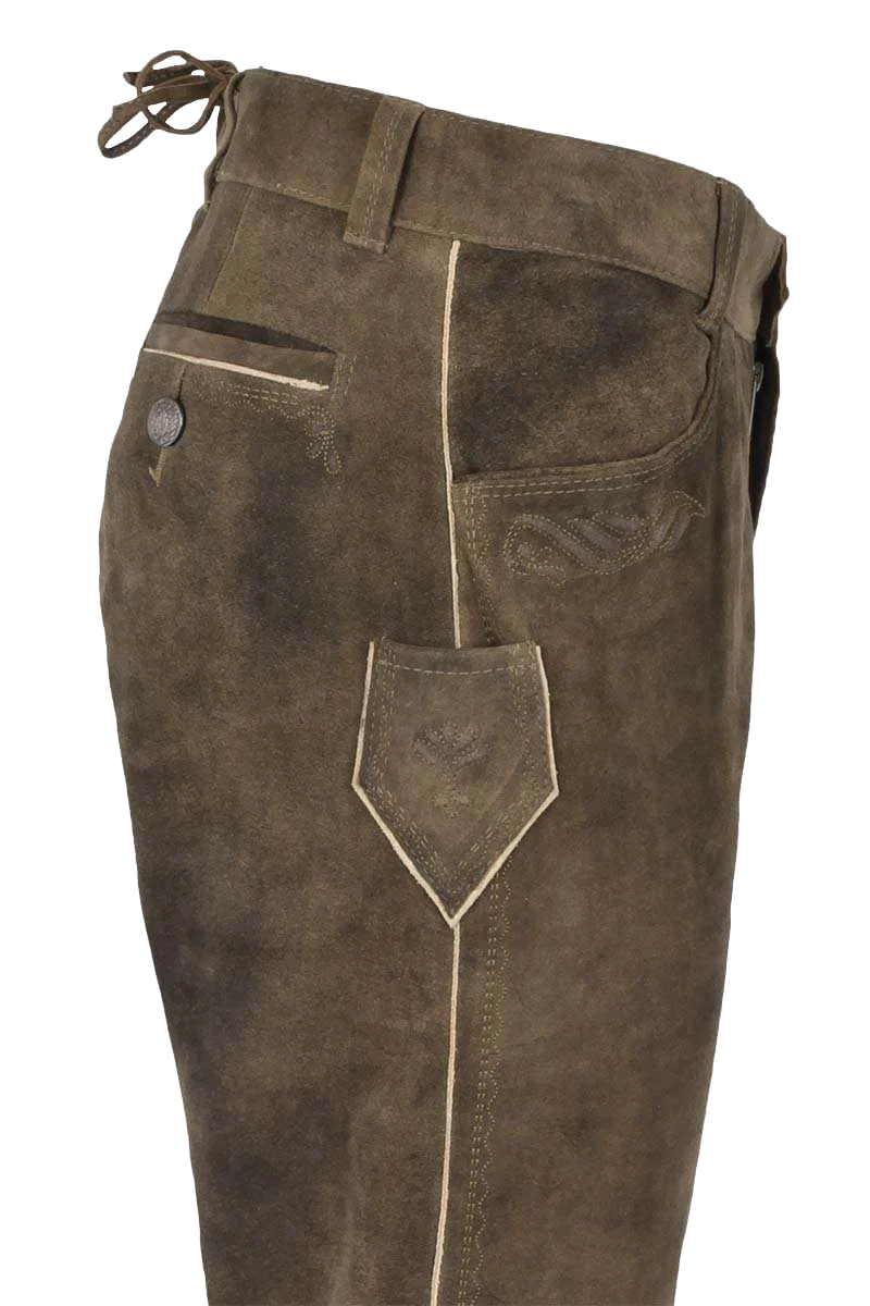 Herren Lederhose lang