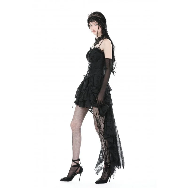 Damen Gothic Schnür-Splice-Überbrustkorsett
