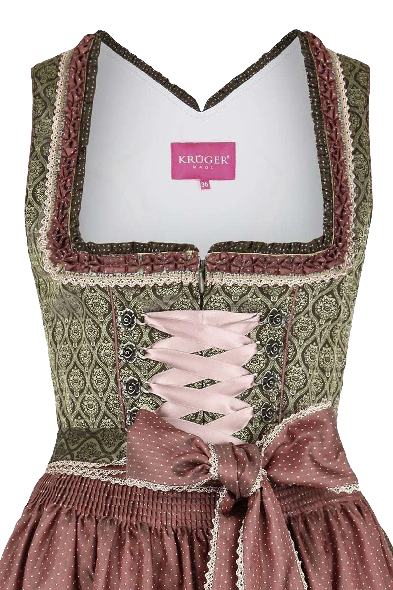 Mini-Dirndl dunkelgrün