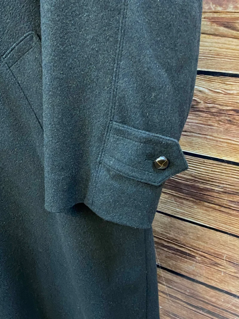 Vintage Lodenmantel Herren Grau Gr. 52 – britischer 1920er-Jahre-Stil