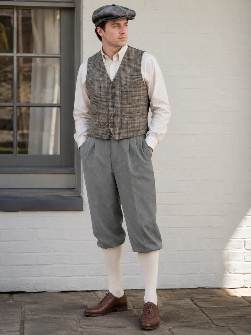Knickerbocker Hose 20er Jahre Stil – grau – Gr.50