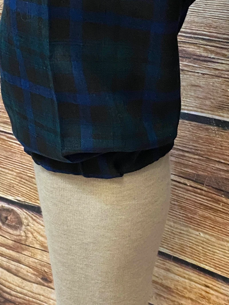 Blaugrüne Karo-Knickerbocker Hose Gr. 50 – 20er Jahre Stil