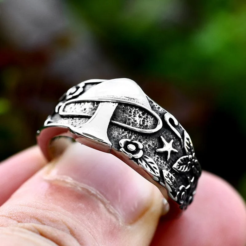 Herren-Punk-Pilz-Sternring