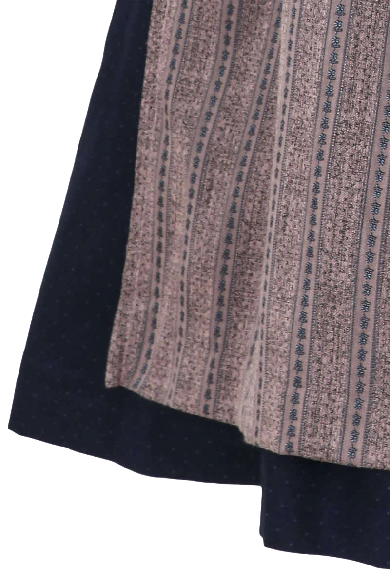 Midi-Dirndl hochgeschlossen Stretch