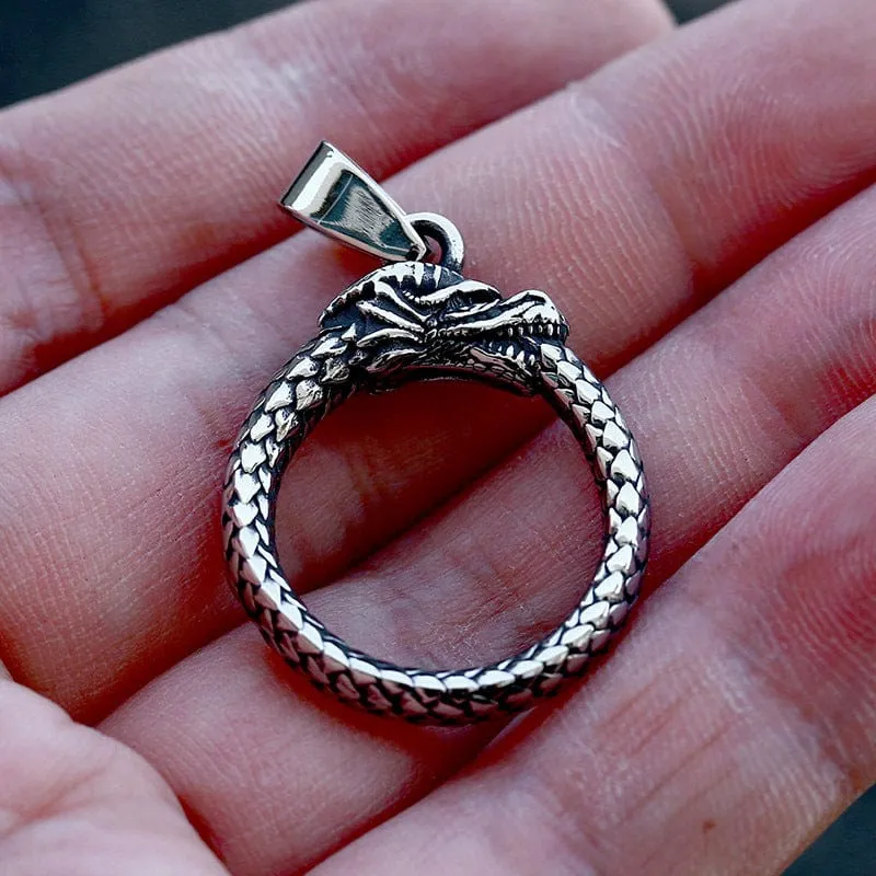 Ringförmige Halskette des Punk-Drachen der Männer