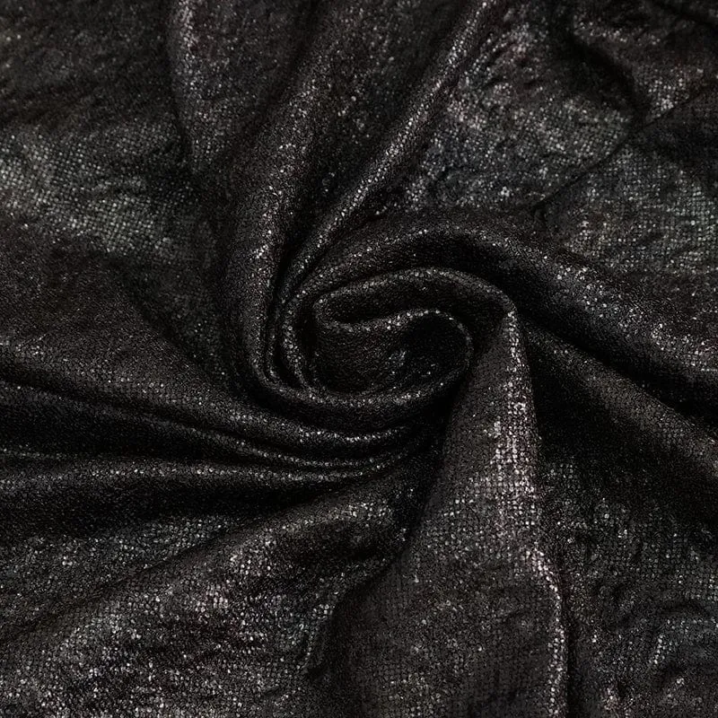 Herren Gothic Rollkragen Mesh Splice Unregelmäßiges Hemd