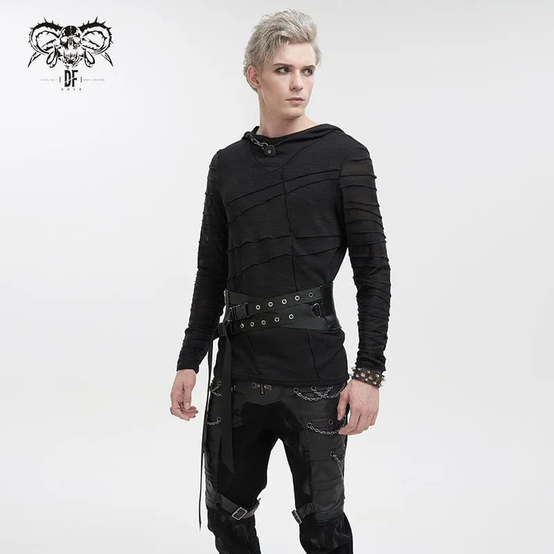 Herren-Punk-Ösenschnallen Decussate-Gürtel