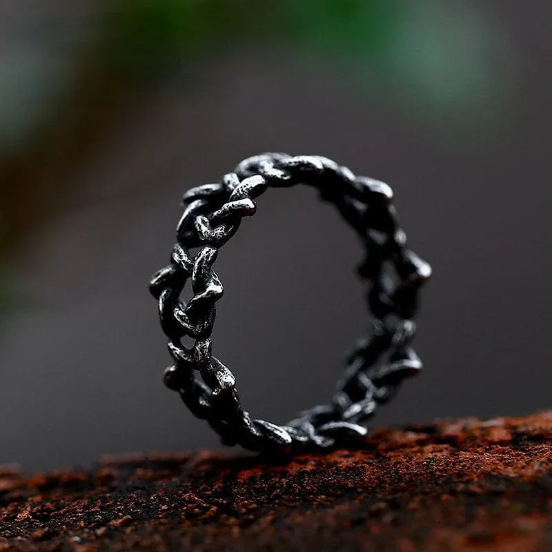 Punk-Hexagramm-Ring für Herren