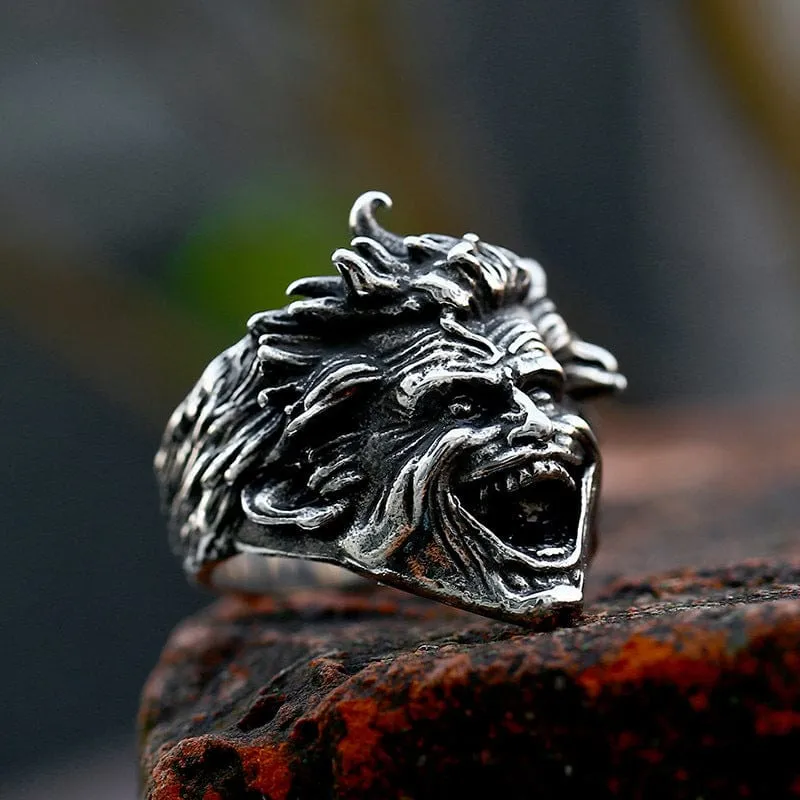 Herren-Punk-Porträt-Ring