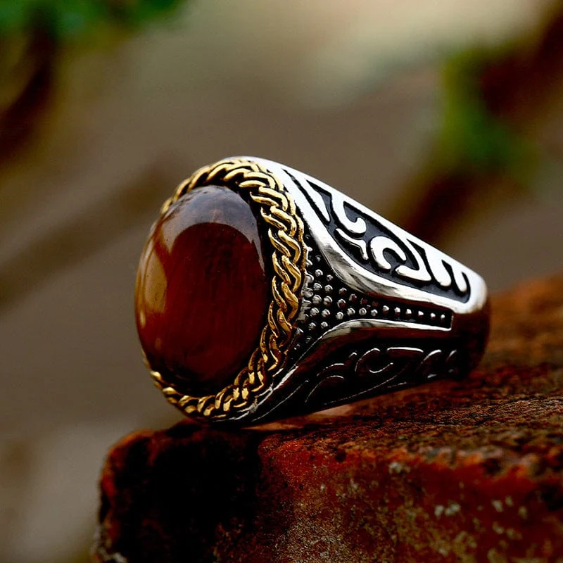 Herren-Punk-Opal-Ring