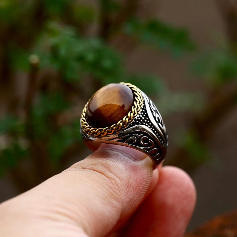 Herren-Punk-Opal-Ring