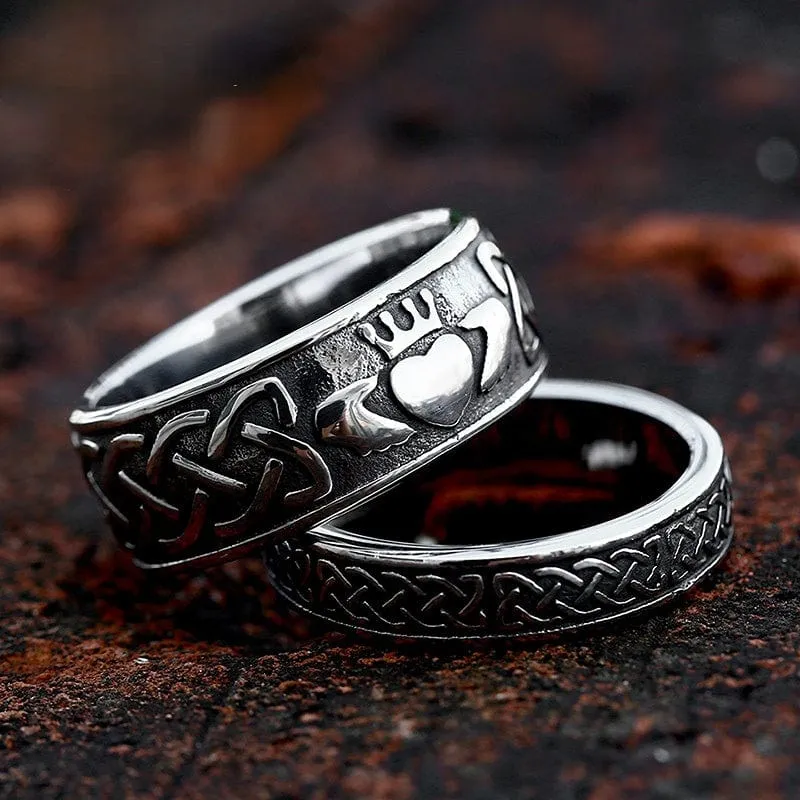 Keltischer Punk-Knotenring für Herren