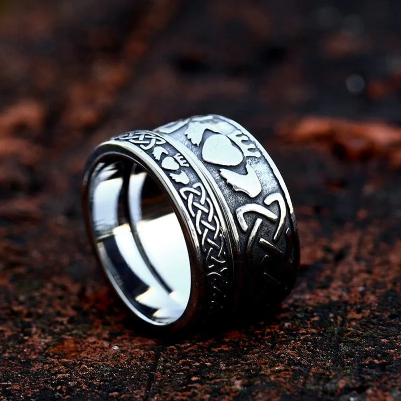 Keltischer Punk-Knotenring für Herren
