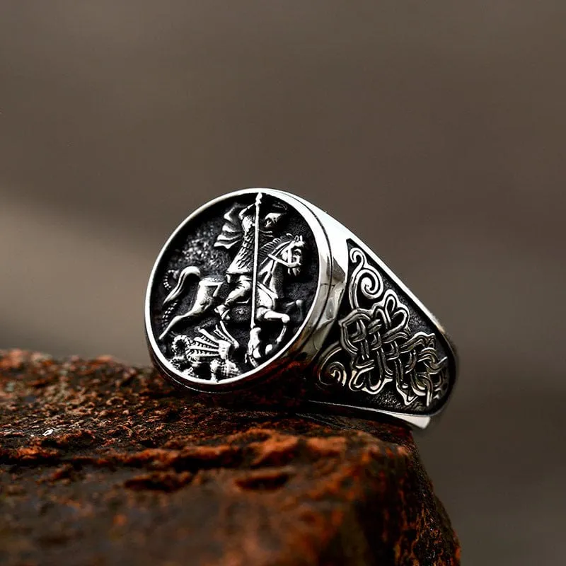 Herren-Punk-Ritter-Ring