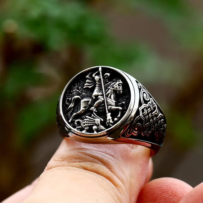 Herren-Punk-Ritter-Ring
