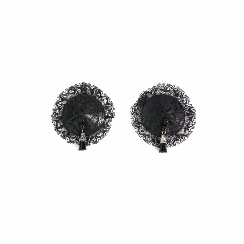 Gothic Blumenspitze Perle Quaste Nippelabdeckungen für Damen