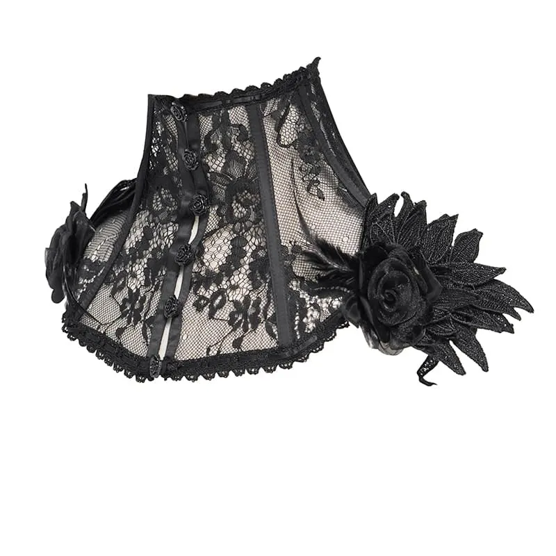 Damen Gothic Spitzenkragen