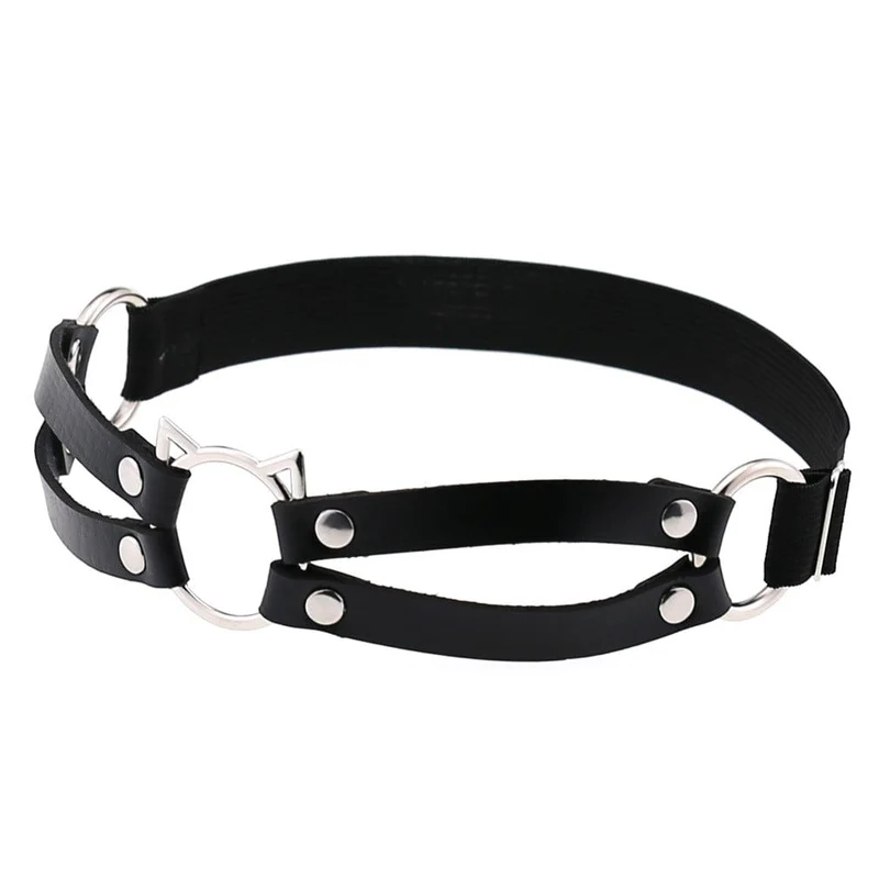 Damen Punk Cat Bistratal Strumpfband