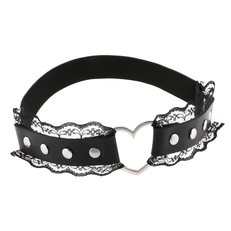 Strumpfband mit Punk-Spitze für Damen