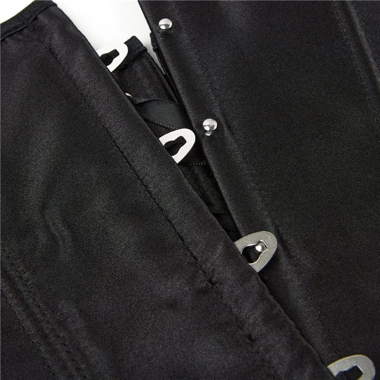 Damen Punk Riemchen Neckholder Vollbrustkorsett