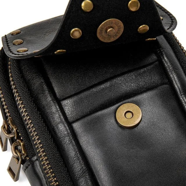 Steampunk-Schädel-quadratische Mini-Tasche