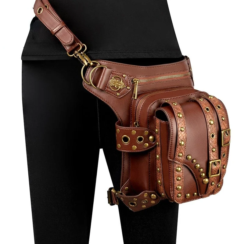 Steampunk-Schnallen-Splice-Mehrzwecktasche