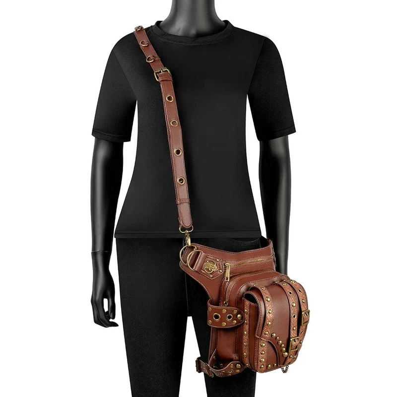 Steampunk-Schnallen-Splice-Mehrzwecktasche