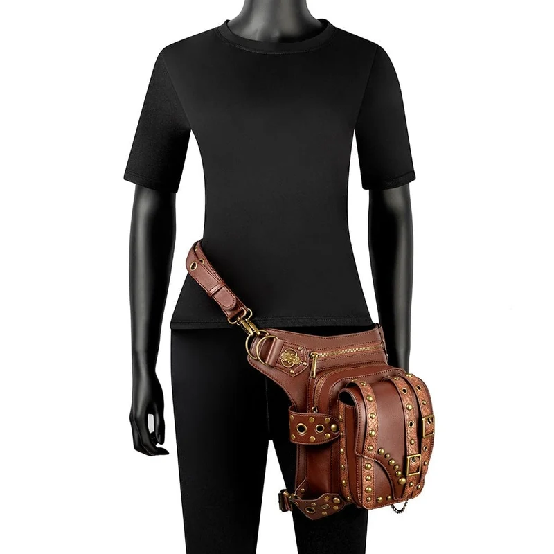 Steampunk-Schnallen-Splice-Mehrzwecktasche