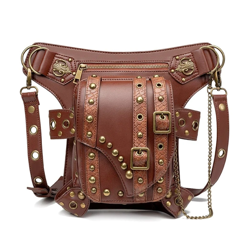 Steampunk-Schnallen-Splice-Mehrzwecktasche