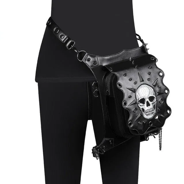 Steampunk Skull Nieten Reisetasche