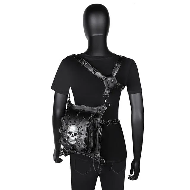 Steampunk Skull Nieten Reisetasche