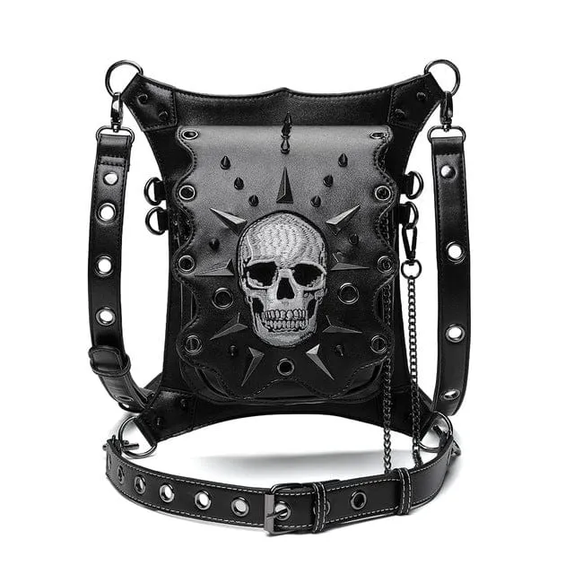 Steampunk Skull Nieten Reisetasche