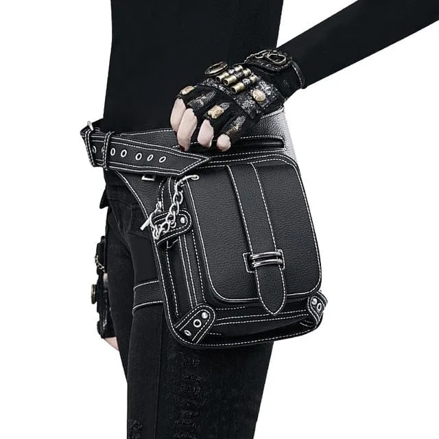 Gürteltasche mit Steampunk-Schnalle