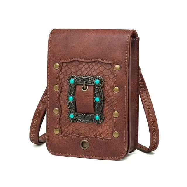 Steampunk abnehmbare quadratische Mini-Tasche